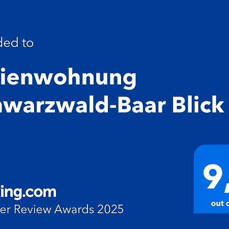 Ferienwohnung Schwarzwald-Baar Blick Donaueschingen Exterior photo